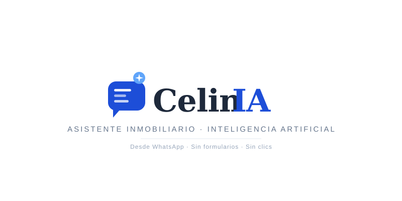CelinIA — Asistente Inmobiliario · Inteligencia Artificial